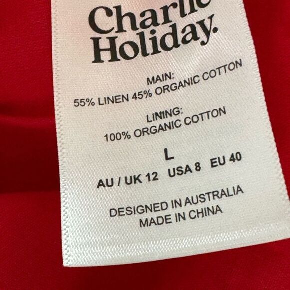 Anthropologie Charlie Holiday Red Jenna Maxi Dress Size large - Picture 6 of 6